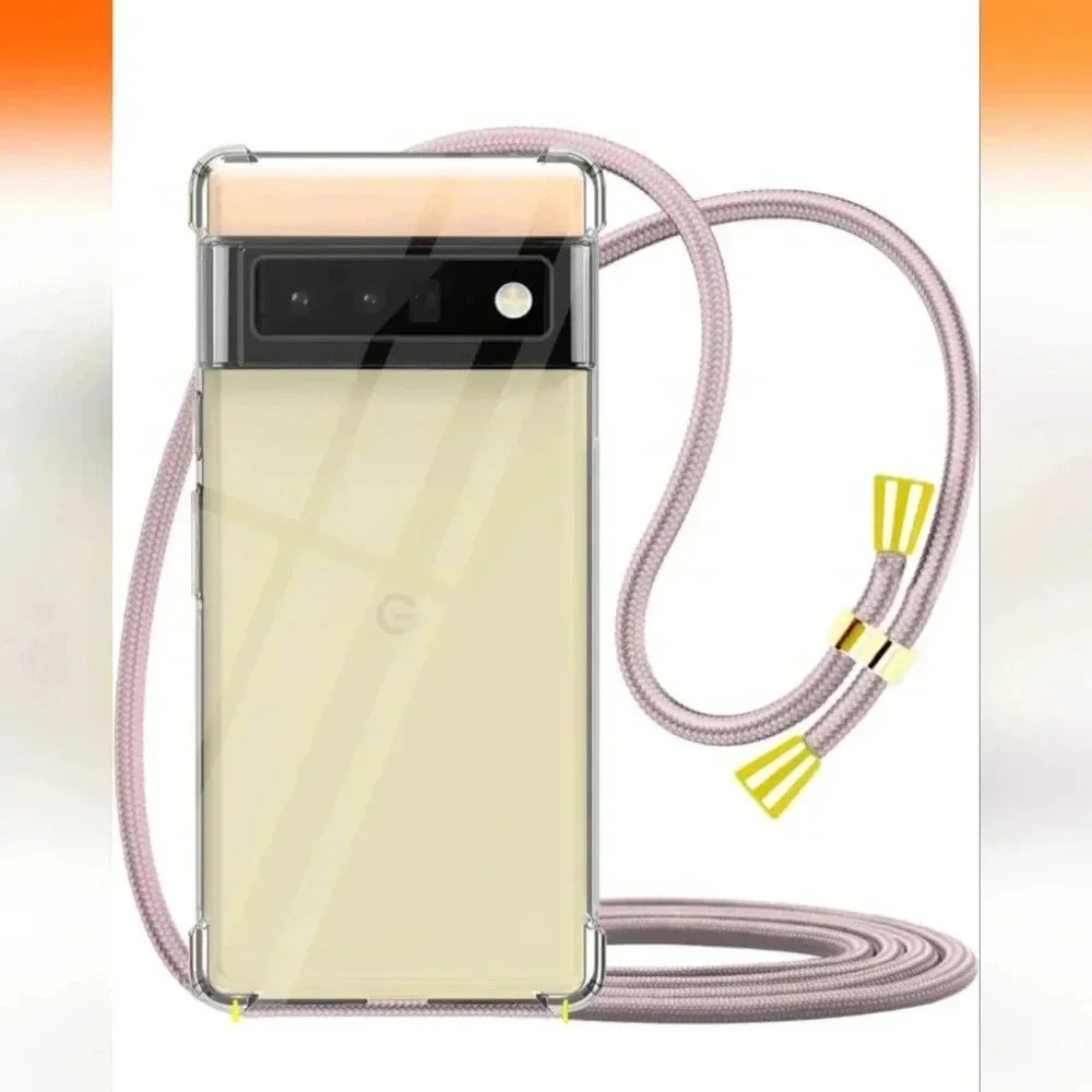 YESPURE Crossbody Case for Google Pixel 6 Pro 6.71 inch Clear Neck Cord (NWT)